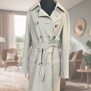 Camel Color Wool Trench Coat